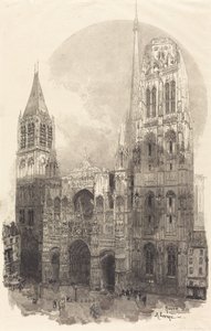 Rouen Cathedral (La Cathedral de Rouen) af Auguste Lepere