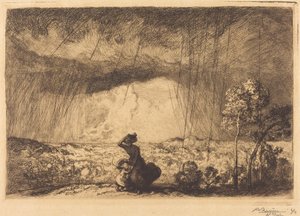 Storm on the Dune, Vendee af Auguste Lepere