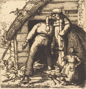 The Poulterer, Vendee Fjerkræet, Vendée, 1908. af Auguste Lepere