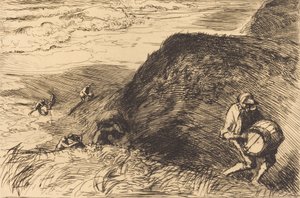 Wreckers, Saint-Jean-de-Monts Skibsvragplyndringer, Saint-Jean-de-Monts, 1915. af Auguste Lepere