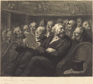 Orkesterpladser af Auguste Lepère after Honoré Daumier