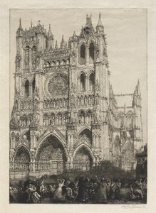 Amiens-katedralen, inventardag af Auguste Louis Lepère