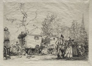 På messen St. Jean de Mont af Auguste Louis Lepère