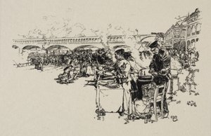 Anløbssted for færgerne af Auguste Louis Lepère