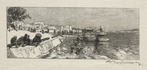 Mole ved Bercy af Auguste Louis Lepère