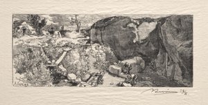Sandstensbruddet af Auguste Louis Lepère