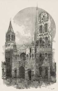 Illustreret Rouen: Katedralen i Rouen af Auguste Louis Lepère