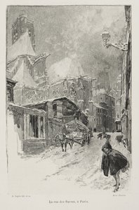 Rue des Barres, Paris af Auguste Louis Lepère