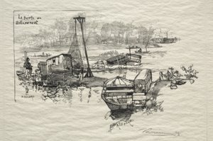 Point of Billancourt af Auguste Louis Lepère