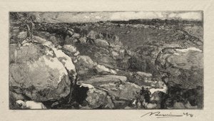 Long-Rocher cirkus af Auguste Louis Lepère