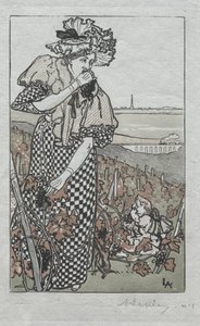 Paris Almanak, 1897: Efterår af Auguste Louis Lepère