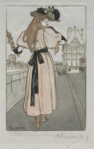 Paris Almanak, 1897: Forår af Auguste Louis Lepère