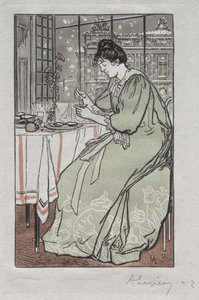 Paris Almanak, 1897: Vinter af Auguste Louis Lepère