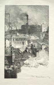 Gobelins distrikt af Auguste Louis Lepère