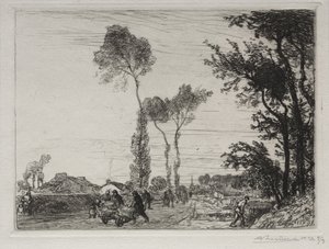Retur fra St. Jean-de-Mont Market af Auguste Louis Lepère