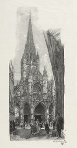 Illustreret Rouen: Church of Saint Maclon af Auguste Louis Lepère