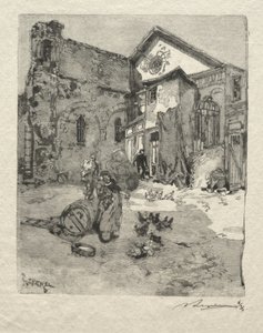 St. Julian den Fattige: Portalen af Auguste Louis Lepère