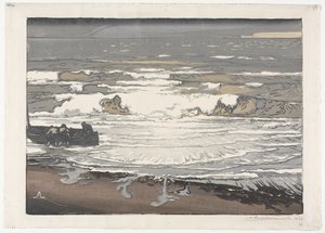 The Breaking Waves, tidevandet i september 1901 af Auguste Louis Lepère