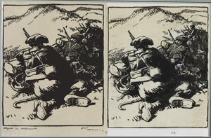 Alperne i baghold af Auguste Louis Lepère