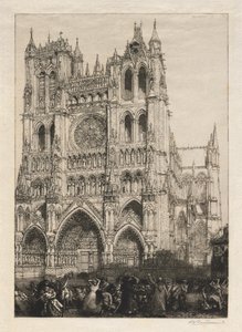 Amiens-katedralen, inventardag af Auguste Louis Lepère