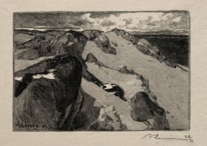 Arbonne, Gros Sablon. af Auguste Louis Lepère