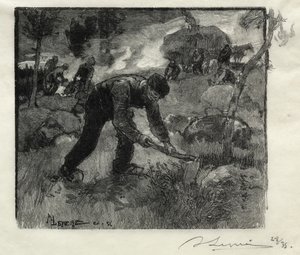 Lynggravere af Auguste Louis Lepère