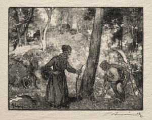 På Bernard Rock af Auguste Louis Lepère
