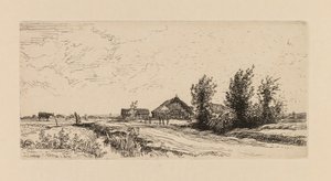 Auguste Lepère: Den lille kohyrde. af Auguste Louis Lepère
