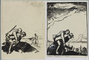 Slaget ved Rozelieures i Lorraine af Auguste Louis Lepère