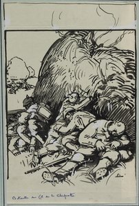 Slaget ved Col de la Chiprotte af Auguste Louis Lepère