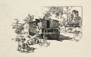 Boligbåd. af Auguste Louis Lepère