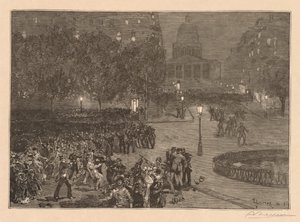 Bois du Monde: Urolighederne i Latinerkvarteret af Auguste Louis Lepère