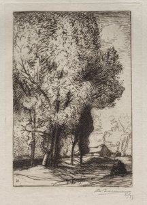 Bourrine i poppelerne af Auguste Louis Lepère
