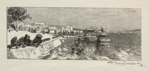 Mole ved Bercy af Auguste Louis Lepère