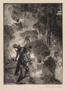 Fontainebleau Skov: Bregnebrændere af Auguste Louis Lepère