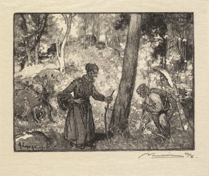 Fontainebleau Forest: Svampejægere ved Rocher Bernard