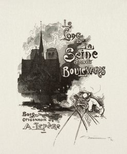 Frontispice: Langs Seinen og boulevarderne af Auguste Louis Lepère