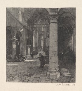 Kirkens indre af Auguste Louis Lepère