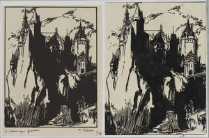 Feedale Tyskland, 1914. af Auguste Louis Lepère