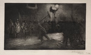 Call of the Night Sweepers af Auguste Louis Lepère