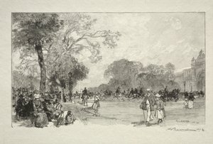 Avenue des Champs-Elysees af Auguste Louis Lepère