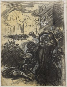 Ilden i Louvain af Auguste Louis Lepère
