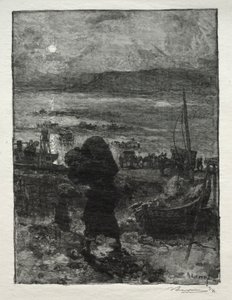 Høsten af ​​Sand. af Auguste Louis Lepère
