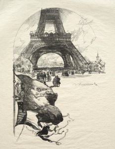 Eiffeltårnet. af Auguste Louis Lepère