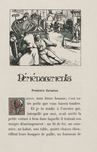 Landscapes and Street Corners: Moving, 1900. af Auguste Louis Lepère