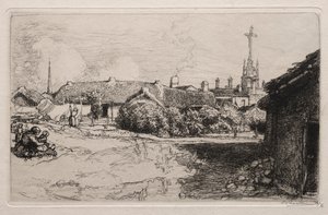 Golgata, St. Jean-de-Mont, 1909. af Auguste Louis Lepère