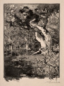 Clovis, Plateau de Bellecroix, 1890. af Auguste Louis Lepère