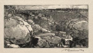 Long-Rocher cirkus. af Auguste Louis Lepère