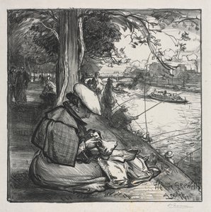 Grenelle Island af Auguste Louis Lepère