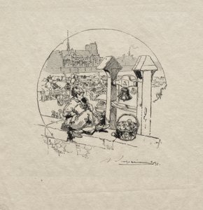 Æblemarked, nr. 2 af Auguste Louis Lepère